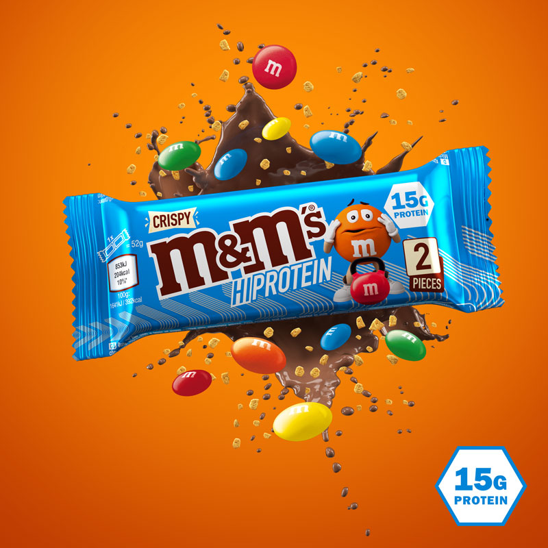 m&m Hi Protein Crispy mit 15g Protein!